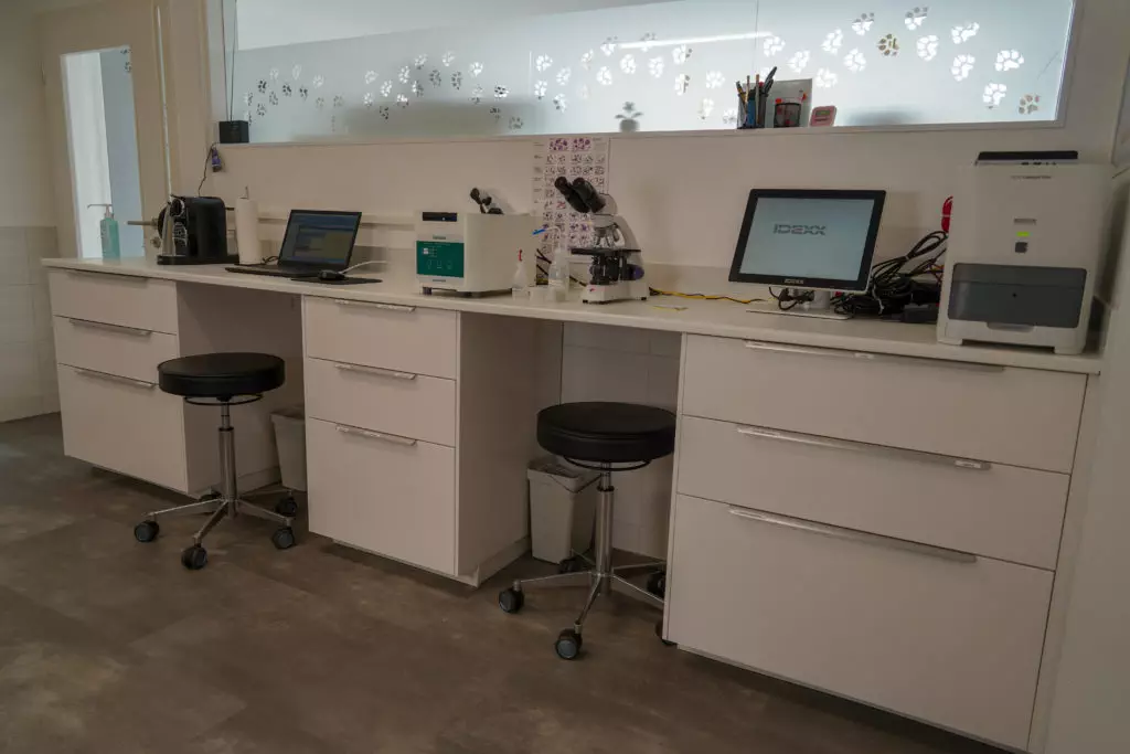 Photo du laboratoire du cabinet Vetmint Payerne